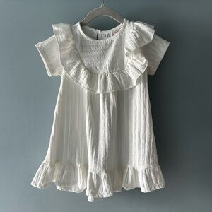 Zara Textured Ruffle Dress